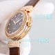 Swiss Copy Omega De Ville Ladymatic 34mm Brown Dial Diamond Ladies Watch (2)_th.jpg